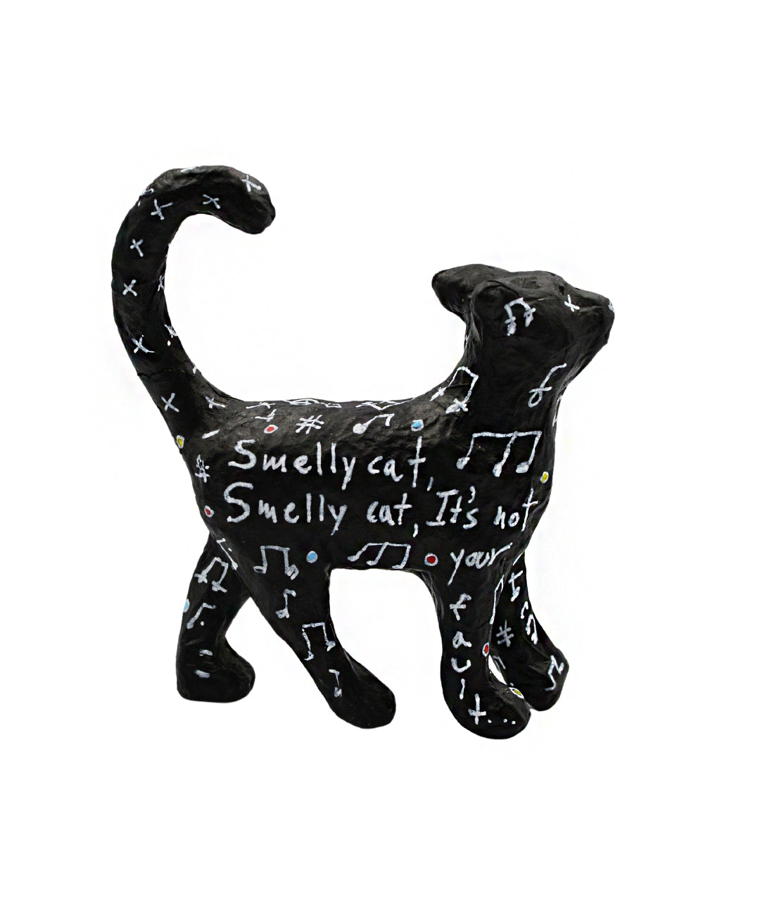 Smelly Cat Paper Mache Figure