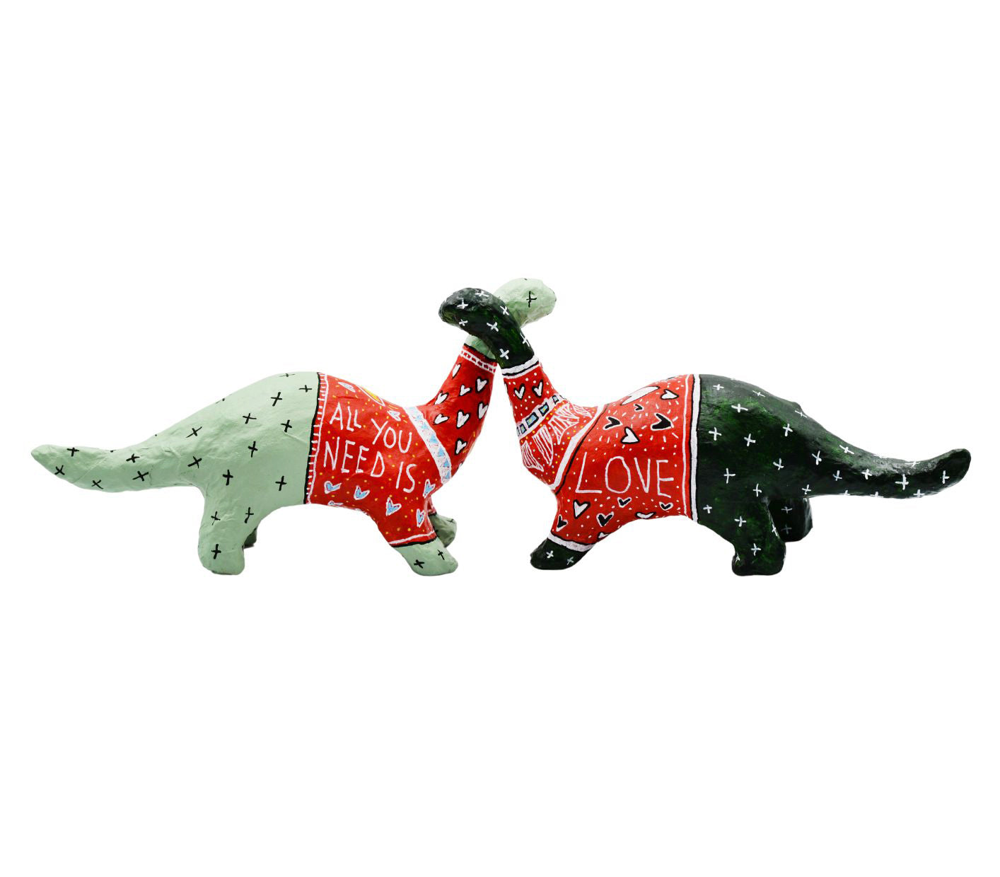 Valentine`s Dinosaurs Figures