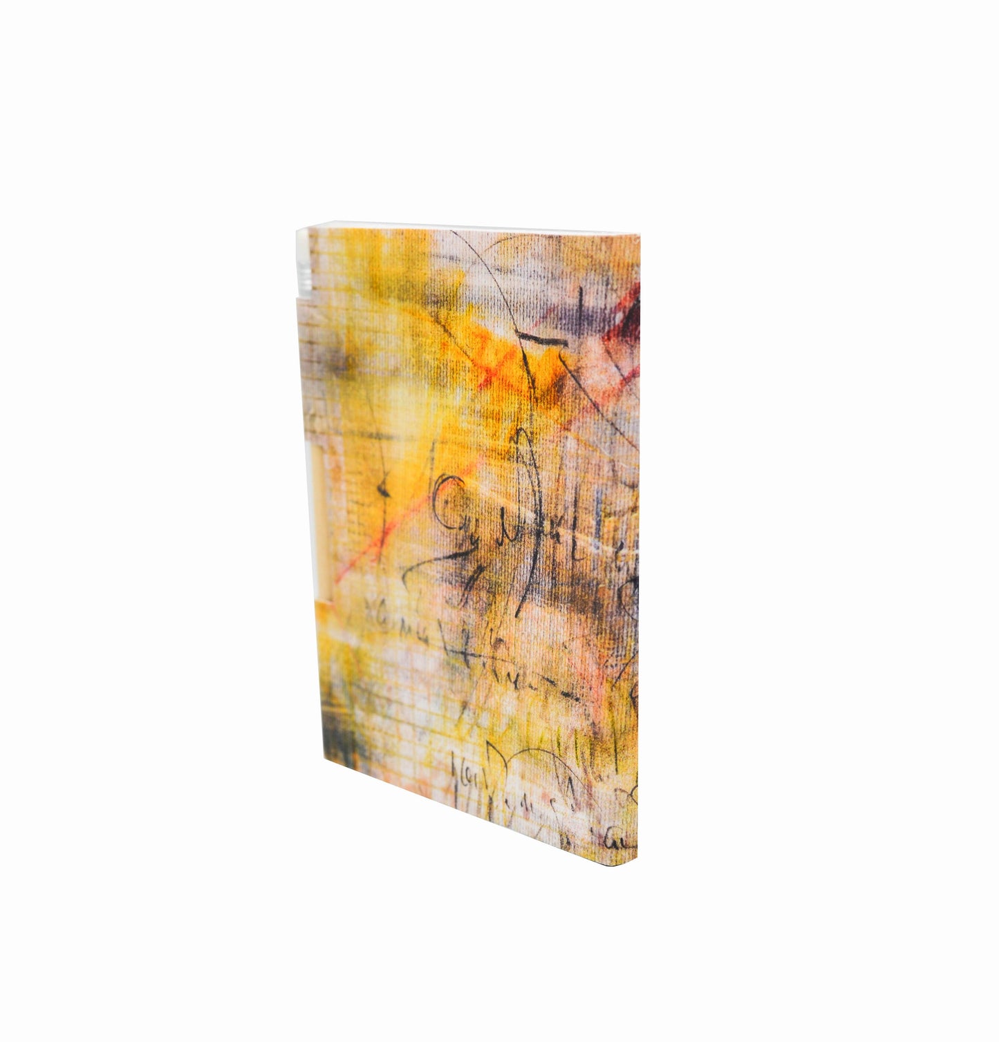 Yellow Abstract Pocket Notebook