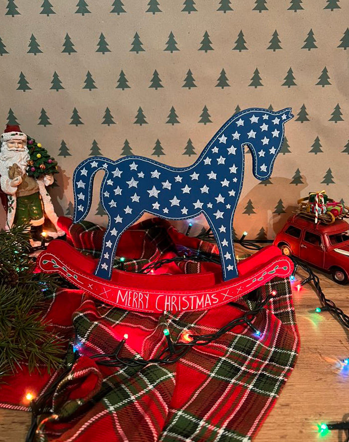 Christmas Wooden Horse Decoration IΙ