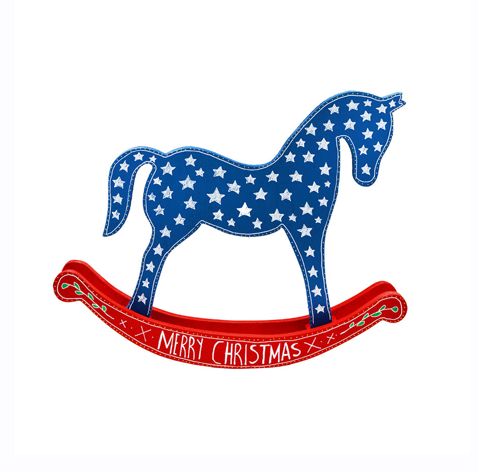 Christmas Wooden Horse Decoration IΙ