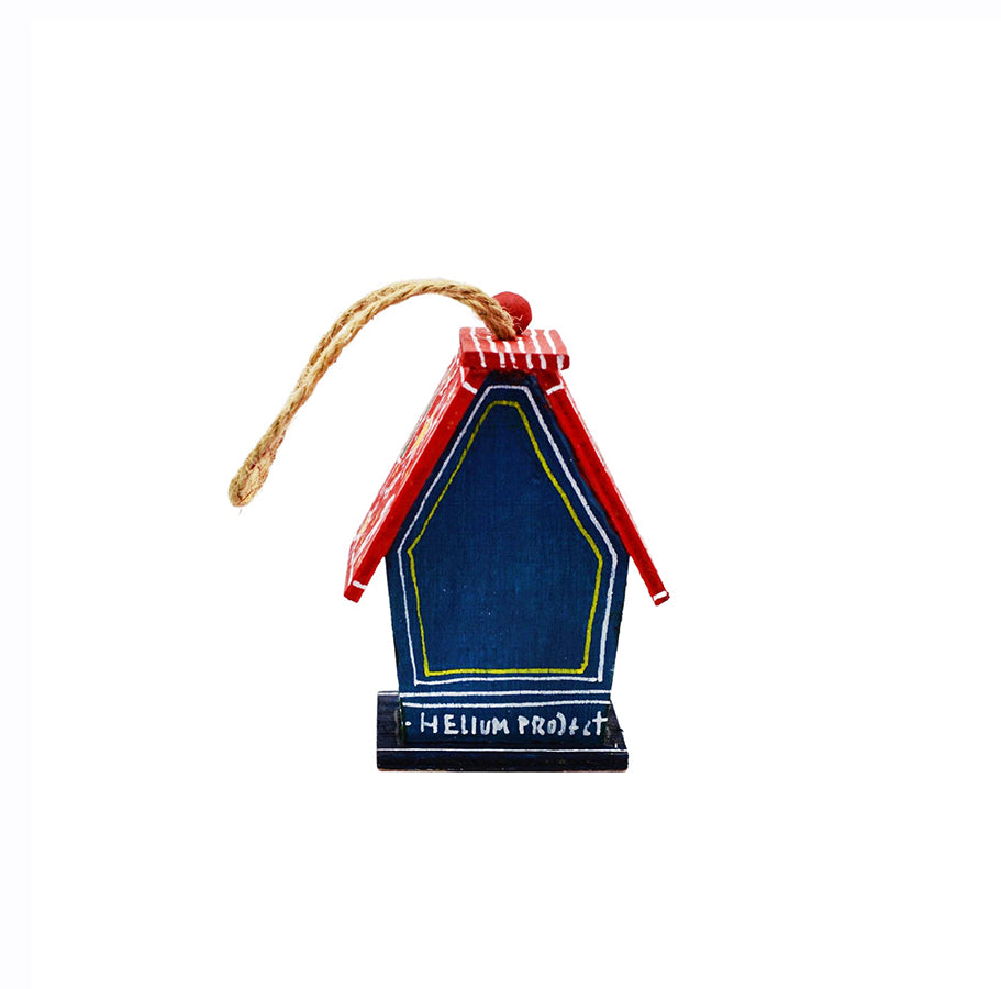 Christmas Wooden Bird House V - HeliumProject.gr