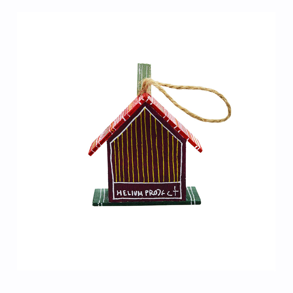 Christmas Wooden Bird House VIII - HeliumProject.gr