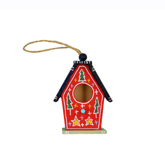 Christmas Wooden Bird House VII - HeliumProject.gr