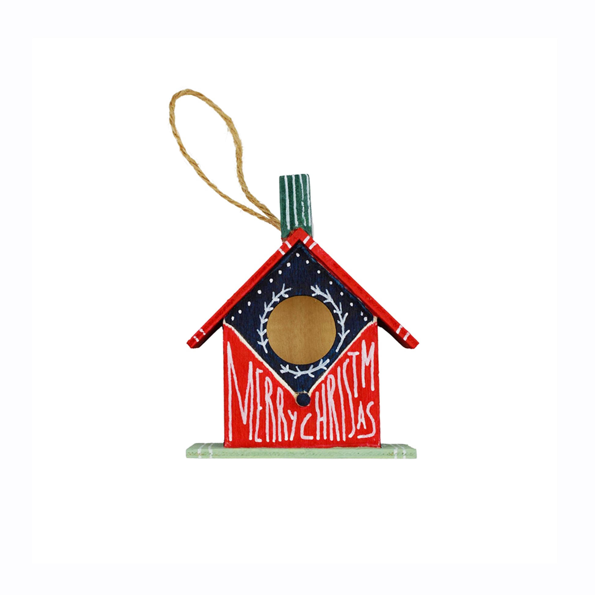 Christmas Wooden Bird House Χ - HeliumProject.gr
