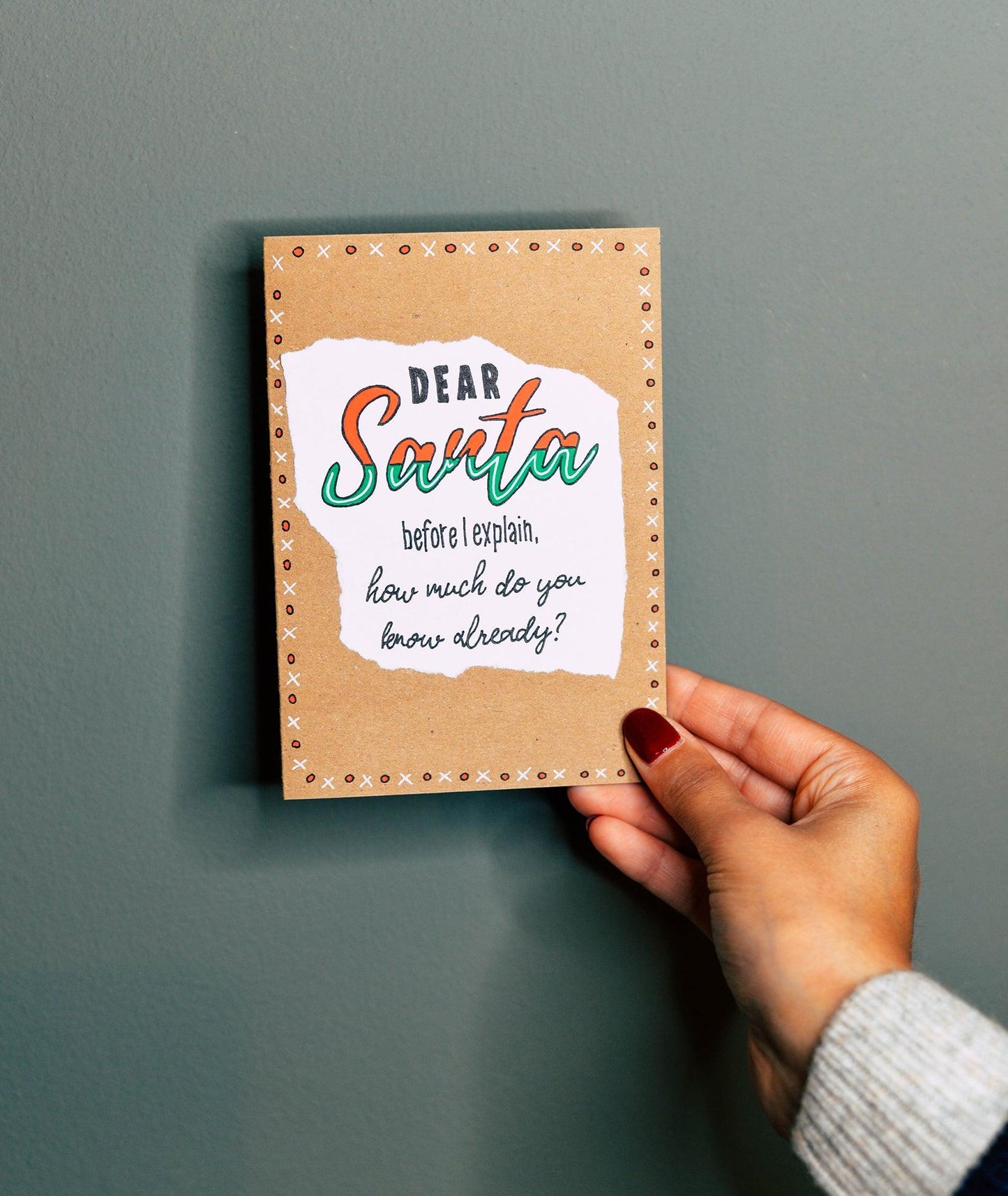 Dear Santa Greeting Card II