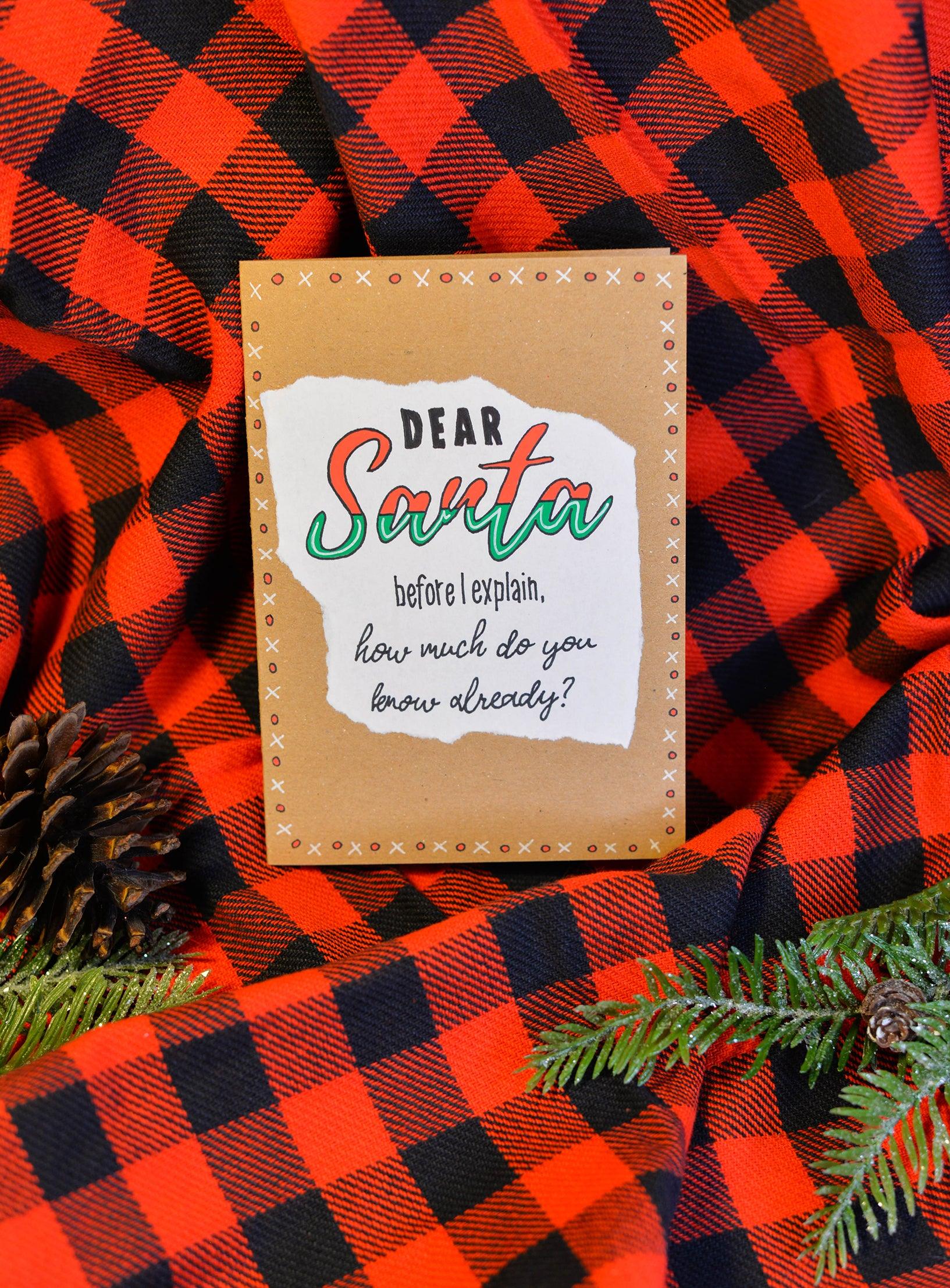 Dear Santa Greeting Card II