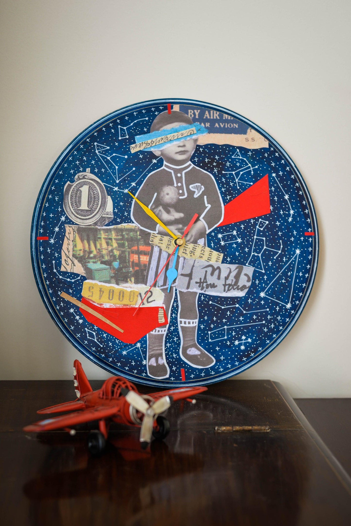 We Are All Made of Stars - Navy Blue Wall Clock - HeliumProject.gr