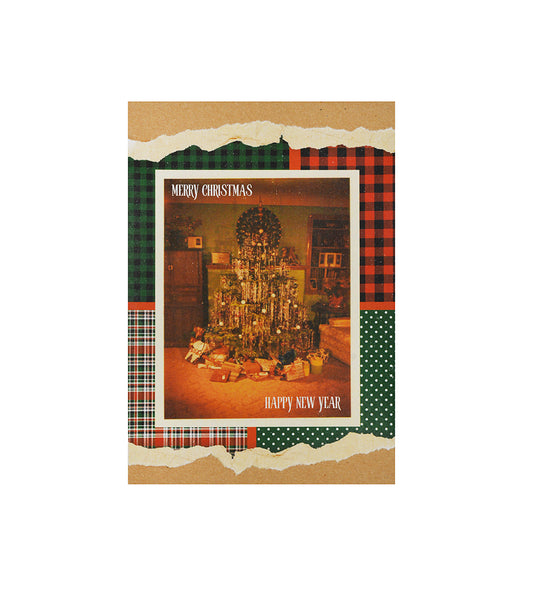 Retro Christmas Tree Postcard - HeliumProject.gr