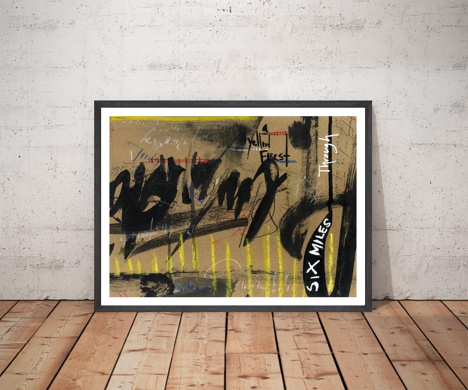 Six Miles Through a Yellow Forest Artwork Print
