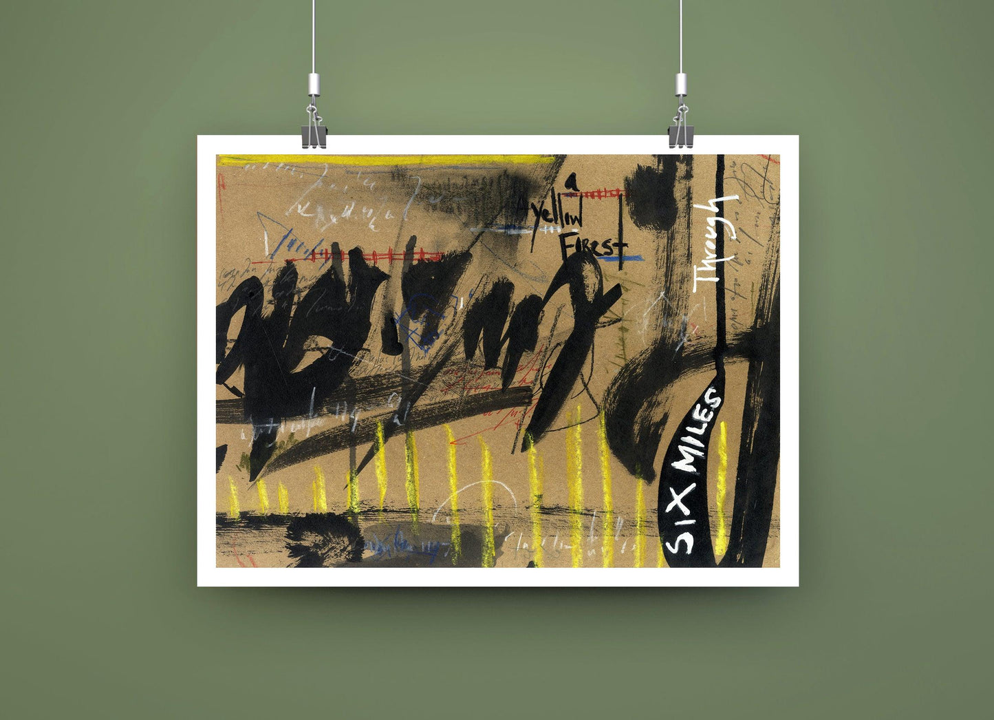Six Miles Through a Yellow Forest Artwork Print
