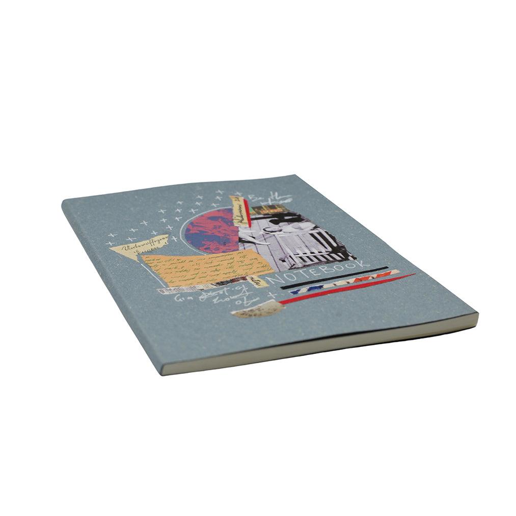 Blue - Grey Nostalgic Notebook - HeliumProject.gr