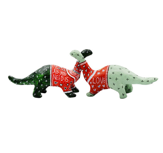 Valentine`s Dinosaurs Figures