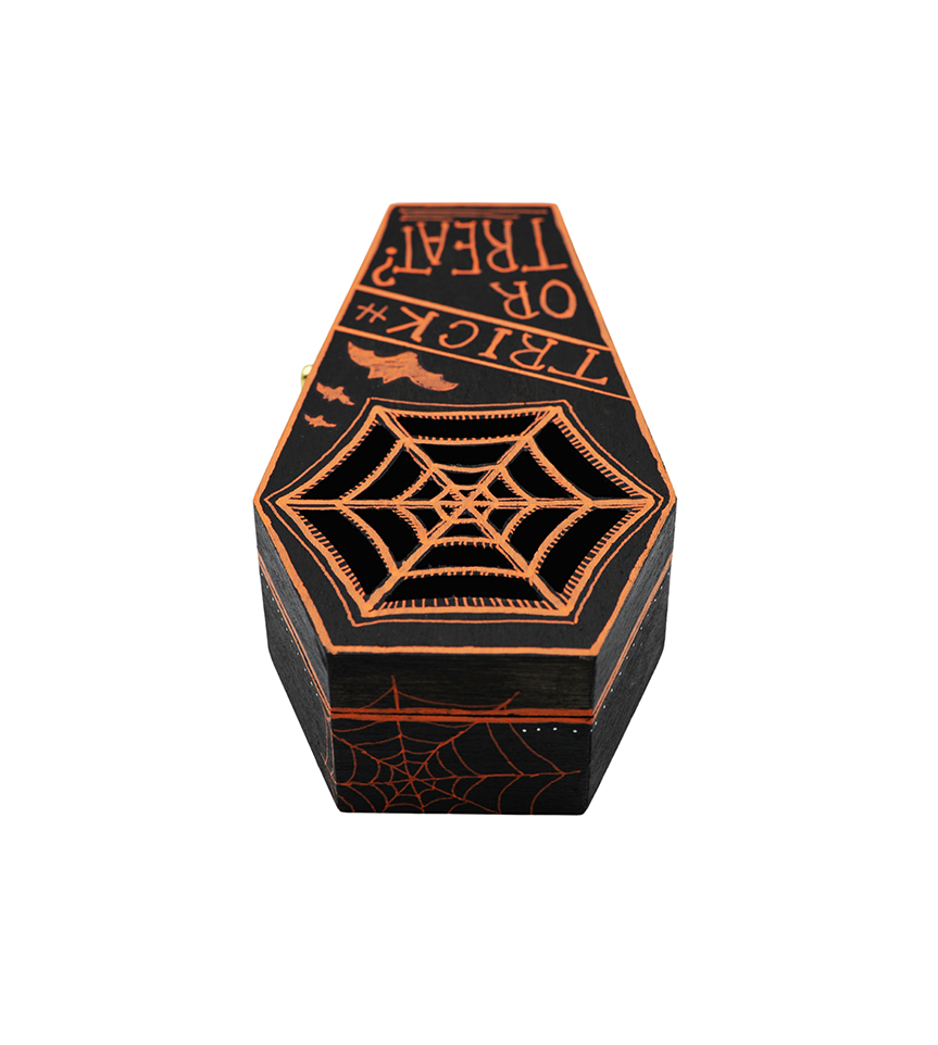 Wooden Halloween Coffin I - HeliumProject.gr